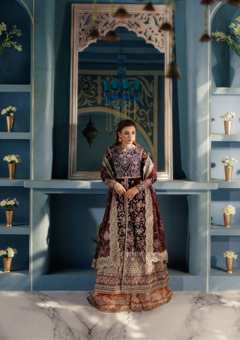 LOOK 03 – authentic Pakistani formal dress from the Aik Atelier Udaipur Velvet 25 collection for women in the UK.