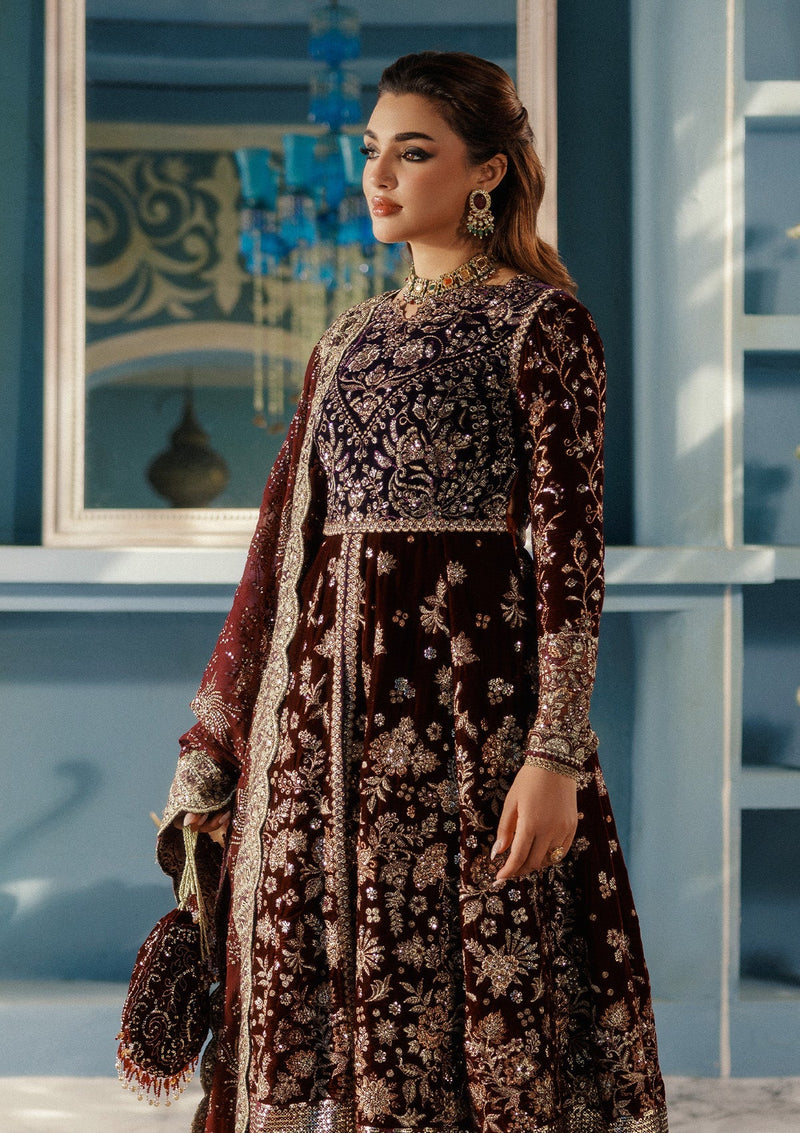 LOOK 03 – authentic Pakistani formal dress from the Aik Atelier Udaipur Velvet 25 collection for women in the UK.