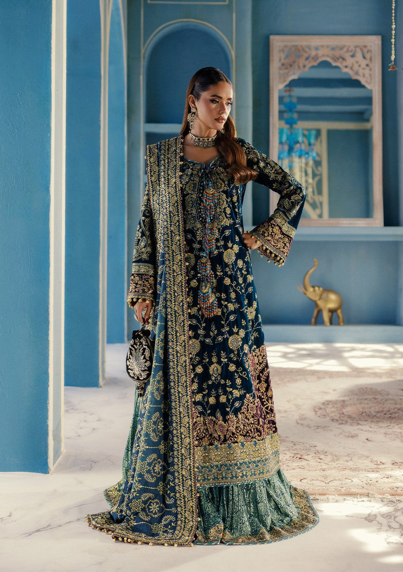 LOOK 08 – authentic Pakistani formal dress from the Aik Atelier Udaipur Velvet 25 collection for women in the UK.