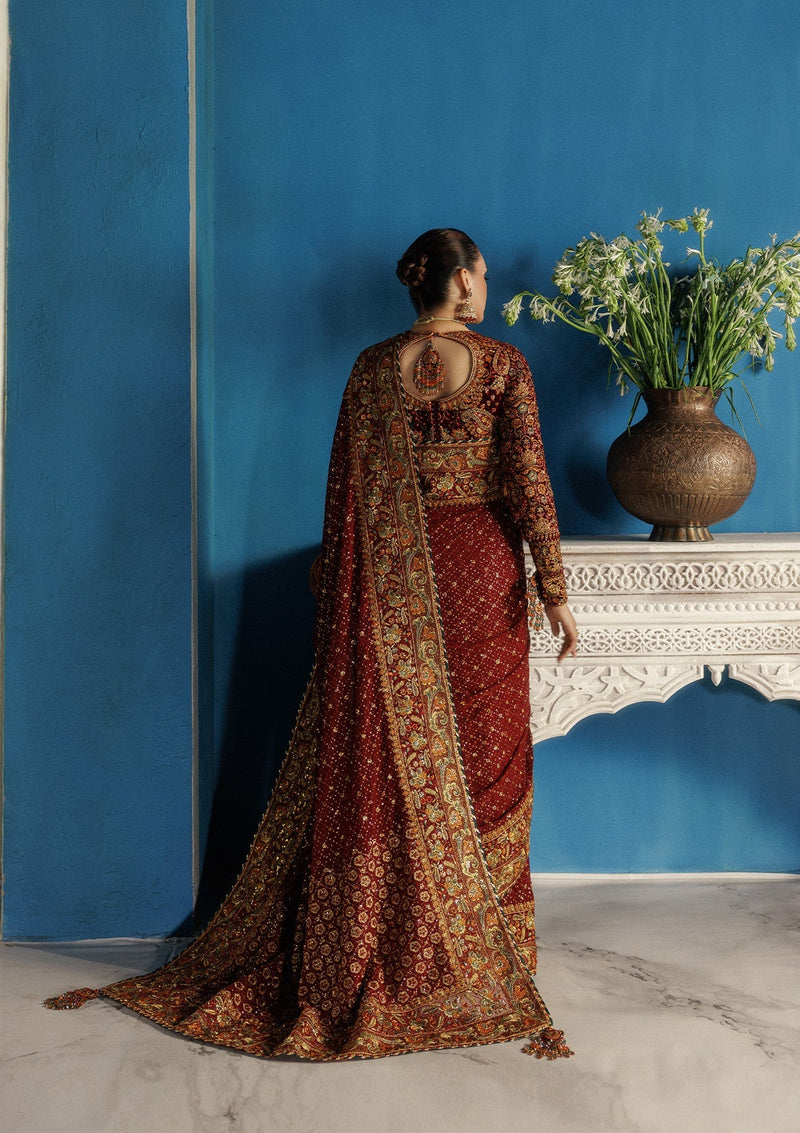 LOOK 09 – authentic Pakistani formal dress from the Aik Atelier Udaipur Velvet 25 collection for women in the UK.