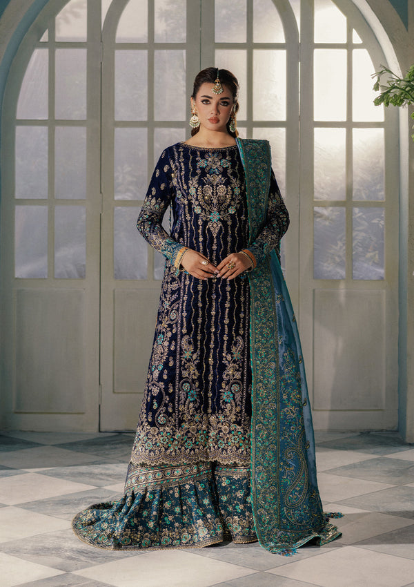 LOOK 10 – authentic Pakistani formal dress from the Aik Atelier Udaipur Velvet 25 collection for women in the UK.