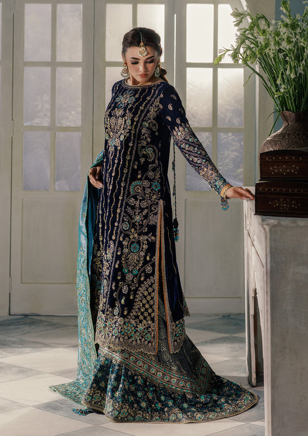 LOOK 10 – authentic Pakistani formal dress from the Aik Atelier Udaipur Velvet 25 collection for women in the UK.