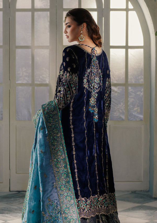 LOOK 10 – authentic Pakistani formal dress from the Aik Atelier Udaipur Velvet 25 collection for women in the UK.