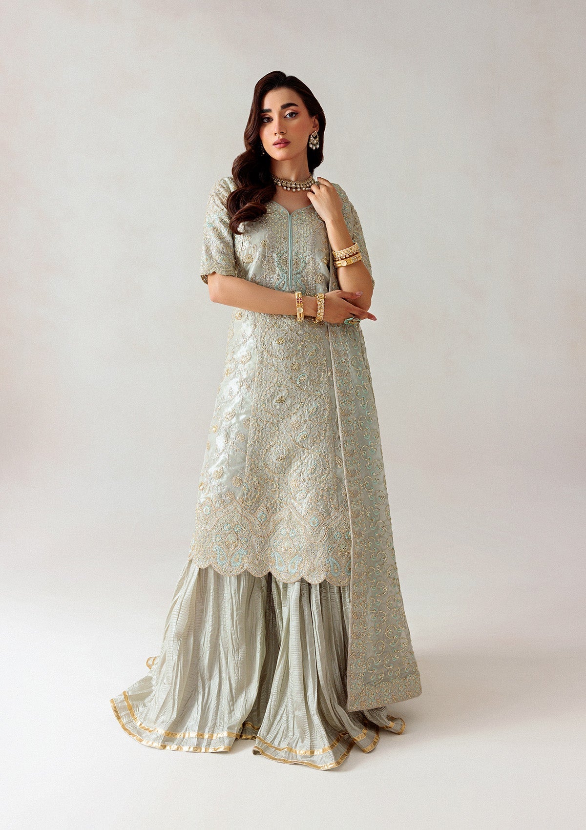 Aik Atelier | Formals 25 | 03 by Aik Atelier - Designer Dress  - Type : Ladies Clothes - Available at Libayah - 100% Original 