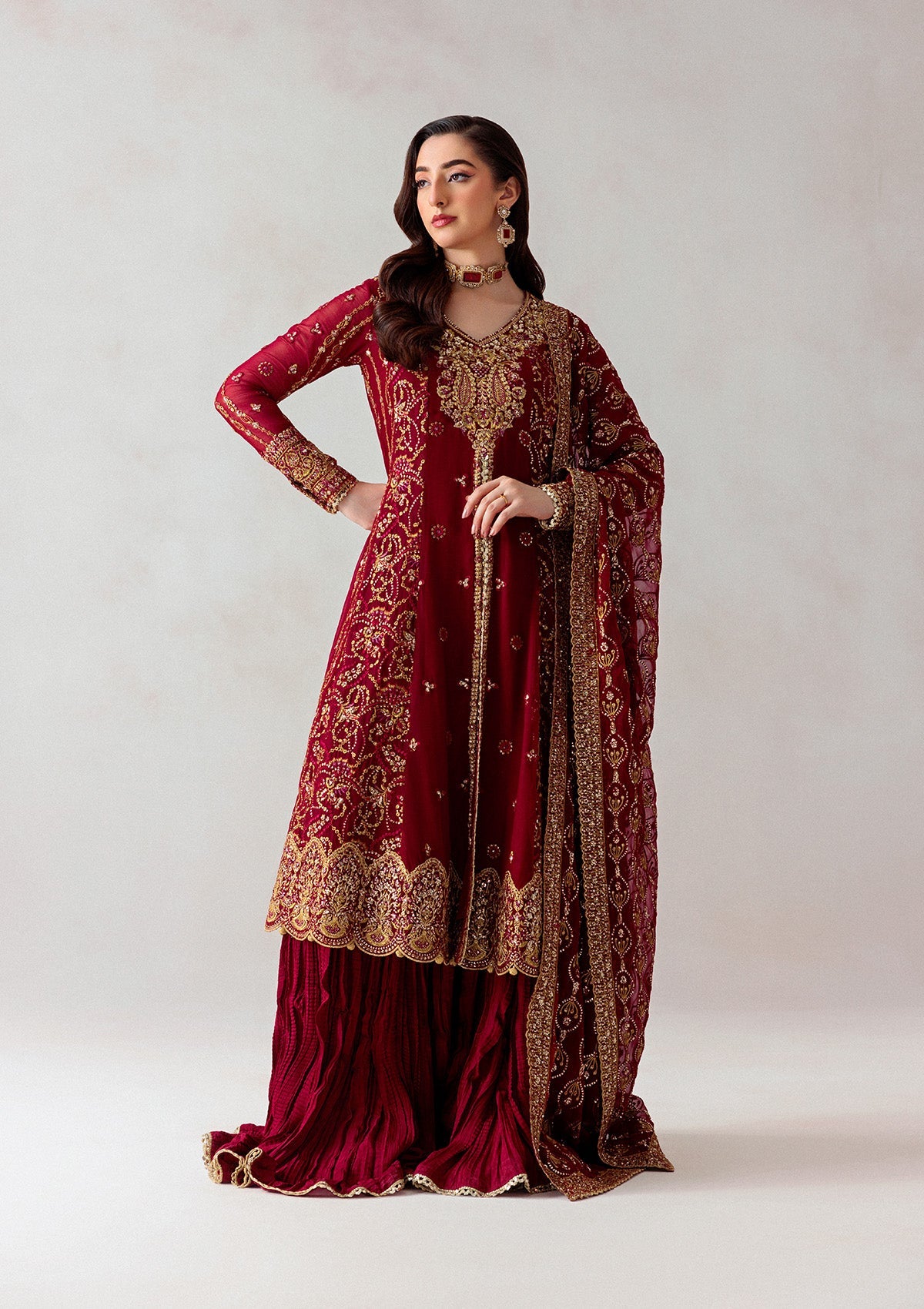 Aik Atelier | Formals 25 | 06 by Aik Atelier - Designer Dress  - Type : Ladies Clothes - Available at Libayah - 100% Original 