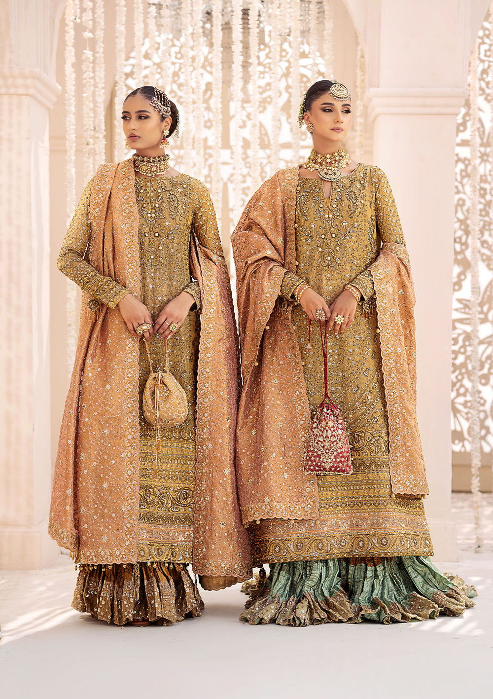 Buy Aik Atelier | Wedding Festive 24 | LOOK 02 - Designer Dress - Type: Bridal Shawl - Available at Libayah