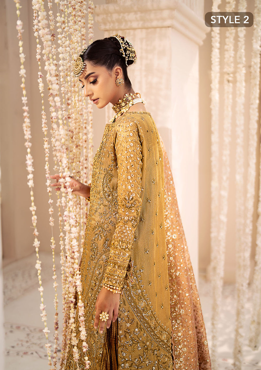 Buy Aik Atelier | Wedding Festive 24 | LOOK 02 - Designer Dress - Type: Bridal Shawl - Available at Libayah