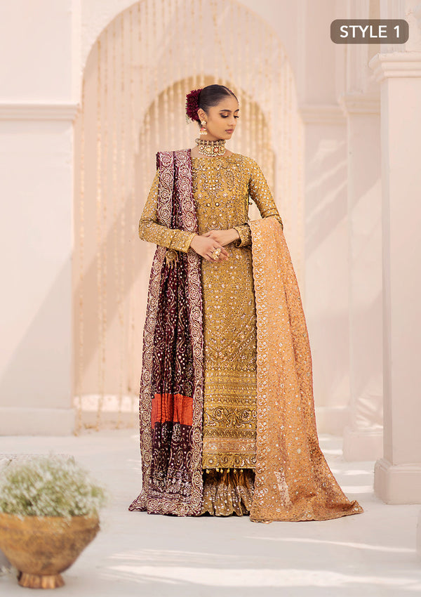 Buy Aik Atelier | Wedding Festive 24 | LOOK 02 - Designer Dress - Type: Bridal Shawl - Available at Libayah