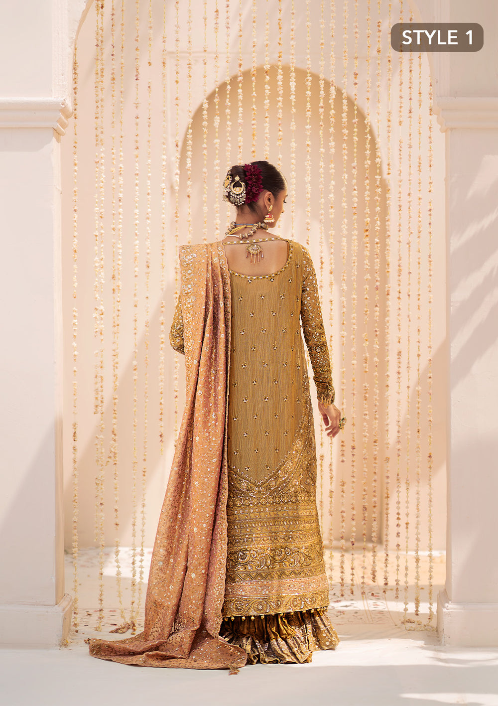 Buy Aik Atelier | Wedding Festive 24 | LOOK 02 - Designer Dress - Type: Bridal Shawl - Available at Libayah