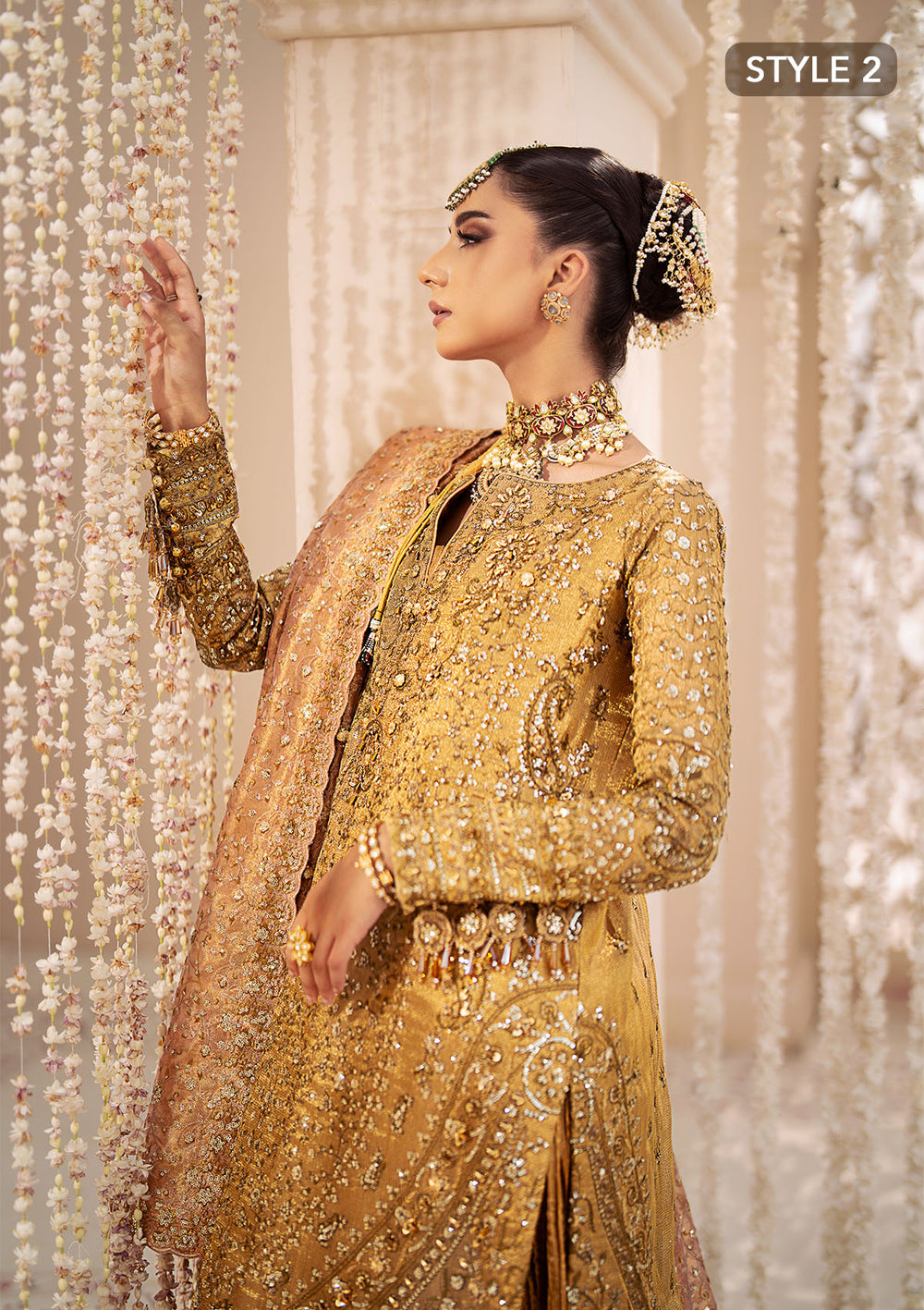 Buy Aik Atelier | Wedding Festive 24 | LOOK 02 - Designer Dress - Type: Bridal Shawl - Available at Libayah