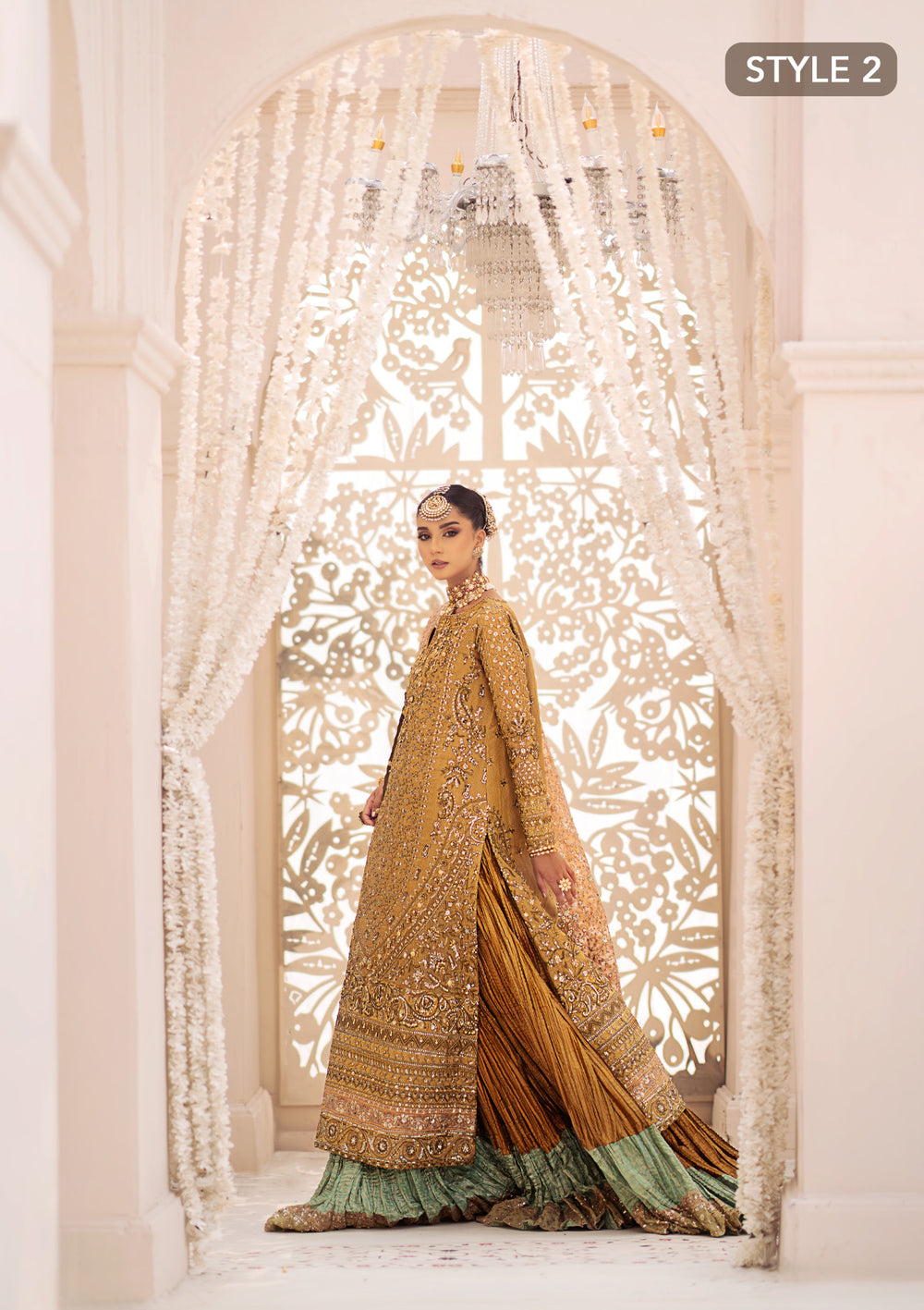 Buy Aik Atelier | Wedding Festive 24 | LOOK 02 - Designer Dress - Type: Bridal Shawl - Available at Libayah