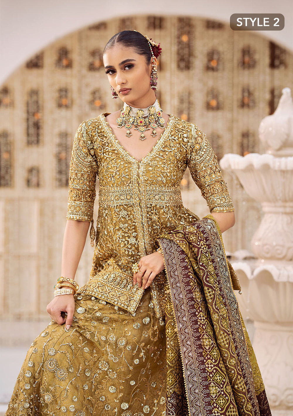 Buy Aik Atelier | Wedding Festive 24 | LOOK 04 - Designer Dress - Type: Designer Dress - Available at Libayah