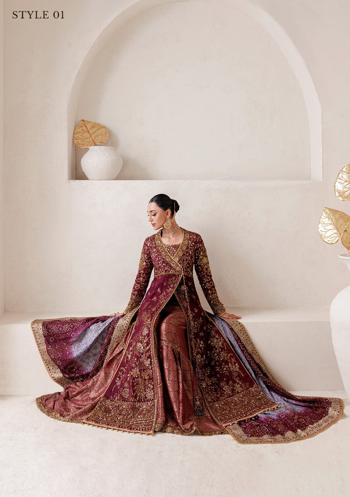 Aik Atelier | Wedding Festive 25 | WEDDING FESTIVE '25 VOL. 2 - LOOK 04 by Aik Atelier - Designer Dress  - Type : Ladies Clothes - Available at Libayah - 100% Original 