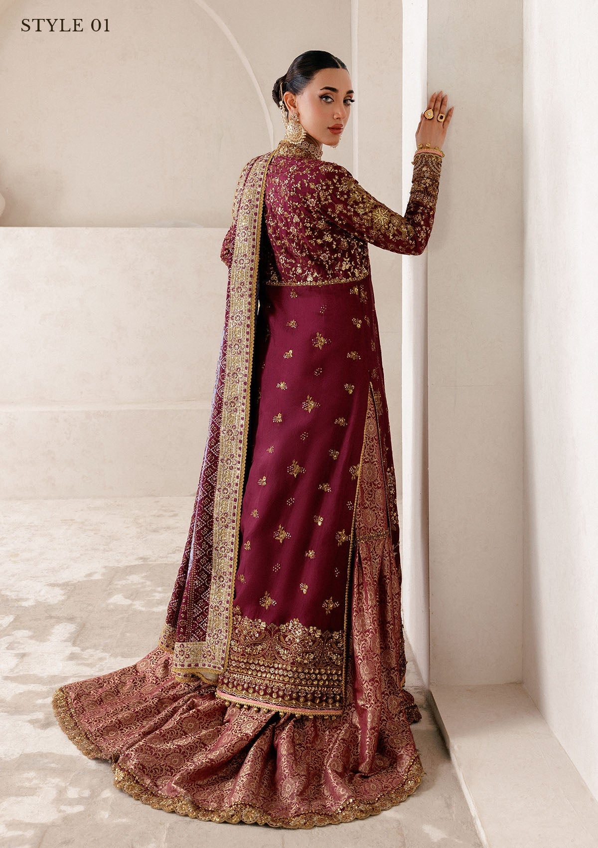 Aik Atelier | Wedding Festive 25 | WEDDING FESTIVE '25 VOL. 2 - LOOK 04 by Aik Atelier - Designer Dress  - Type : Ladies Clothes - Available at Libayah - 100% Original 
