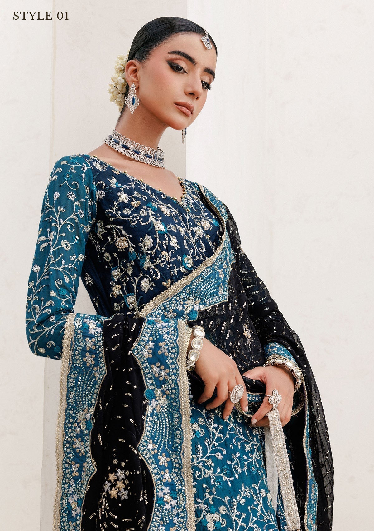 Aik Atelier | Wedding Festive 25 | WEDDING FESTIVE '25 VOL. 2 - LOOK 09 by Aik Atelier - Designer Dress  - Type : Ladies Clothes - Available at Libayah - 100% Original 