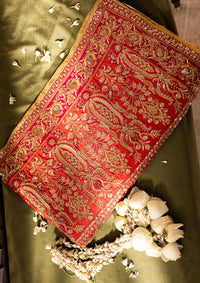 Aik Atelier | Wedding Festive 26 | CORAL MEDIUM SILK SHAWL by Aik Atelier - Designer Dress  - Type : Ladies Clothes - Available at Libayah - 100% Original 