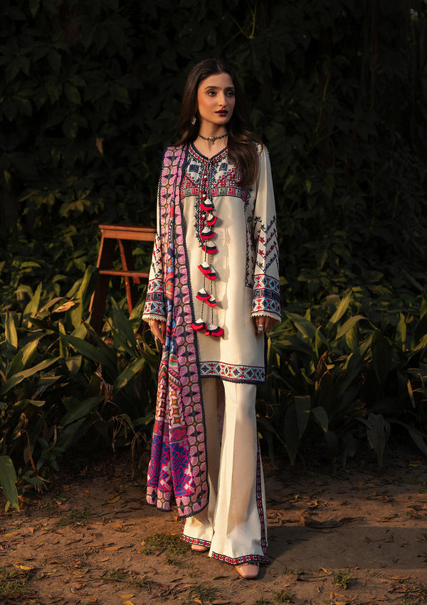 Aik Atelier | Roz Karandi 25 | LOOK 01 by Aik Atelier - Designer Dress - Type : Ladies Clothes - Available at Libayah - 100% Original 