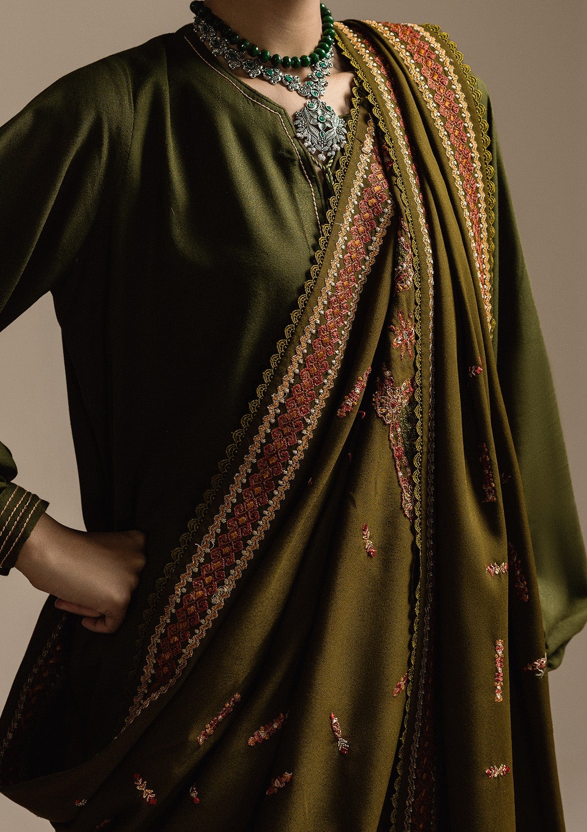 Aik Atelier | Aik Roz Karandi 25 | LOOK 05 by Aik Atelier - Designer Dress  - Type : Ladies Clothes - Available at Libayah - 100% Original 