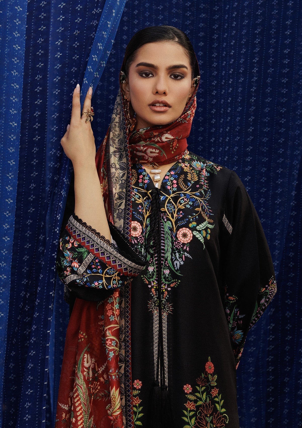 Aik Atelier | Roz Khaddar | AIK ROZ '25 D2 - LOOK 01 by Aik Atelier - Designer Dress  - Type : Ladies Clothes - Available at Libayah - 100% Original 