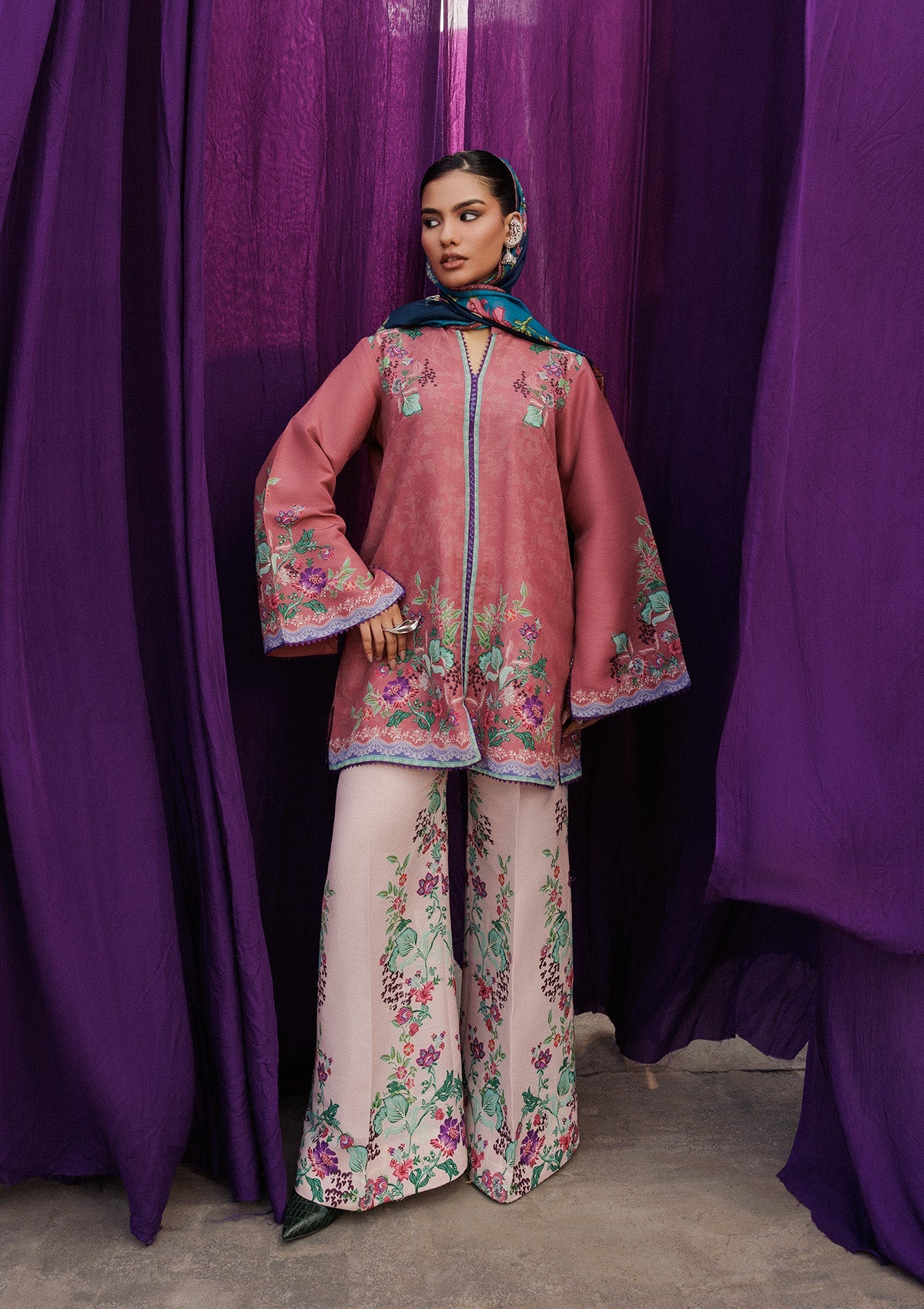 Aik Atelier | Roz Khaddar | AIK ROZ '25 D2 - LOOK 02 by Aik Atelier - Designer Dress  - Type : Ladies Clothes - Available at Libayah - 100% Original 