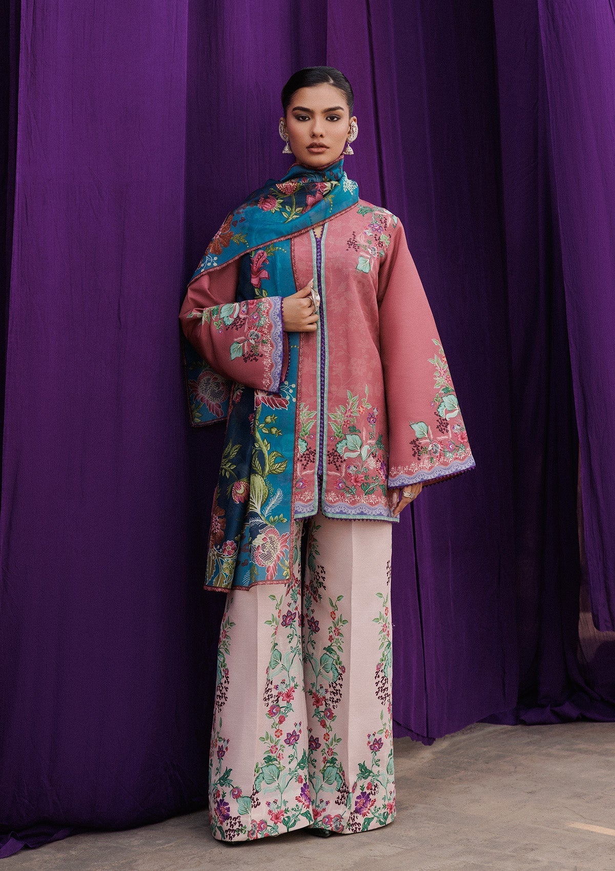 Aik Atelier | Roz Khaddar | AIK ROZ '25 D2 - LOOK 02 by Aik Atelier - Designer Dress  - Type : Ladies Clothes - Available at Libayah - 100% Original 