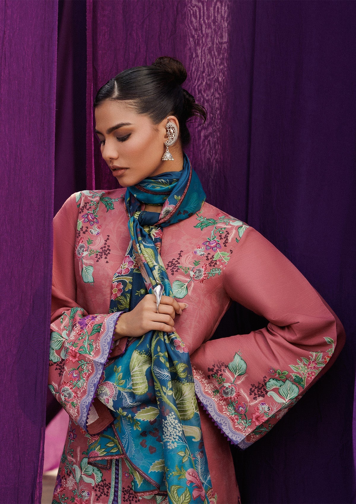 Aik Atelier | Roz Khaddar | AIK ROZ '25 D2 - LOOK 02 by Aik Atelier - Designer Dress  - Type : Ladies Clothes - Available at Libayah - 100% Original 