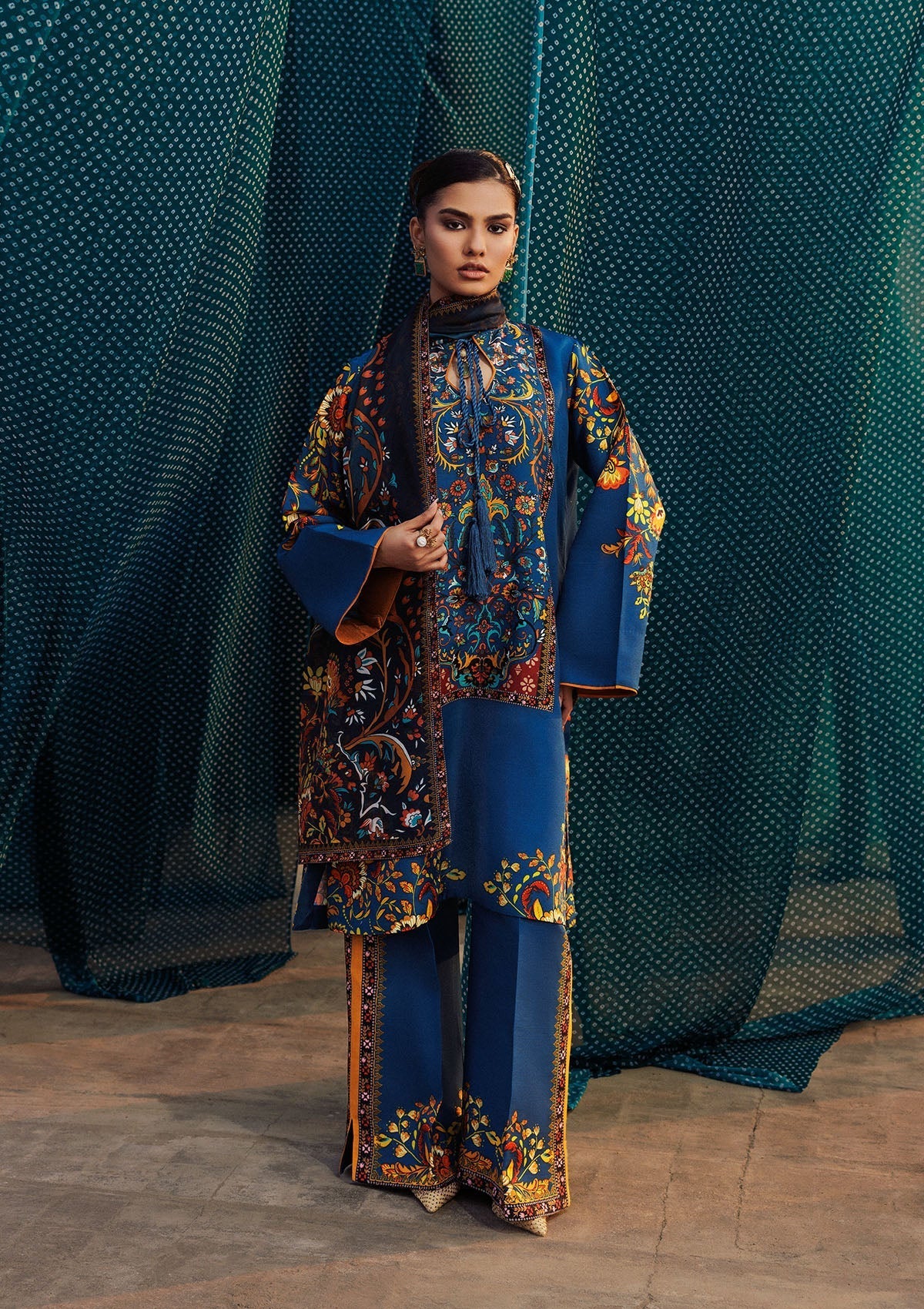 Aik Atelier | Roz Khaddar | AIK ROZ '25 D2 - LOOK 03 by Aik Atelier - Designer Dress  - Type : Ladies Clothes - Available at Libayah - 100% Original 