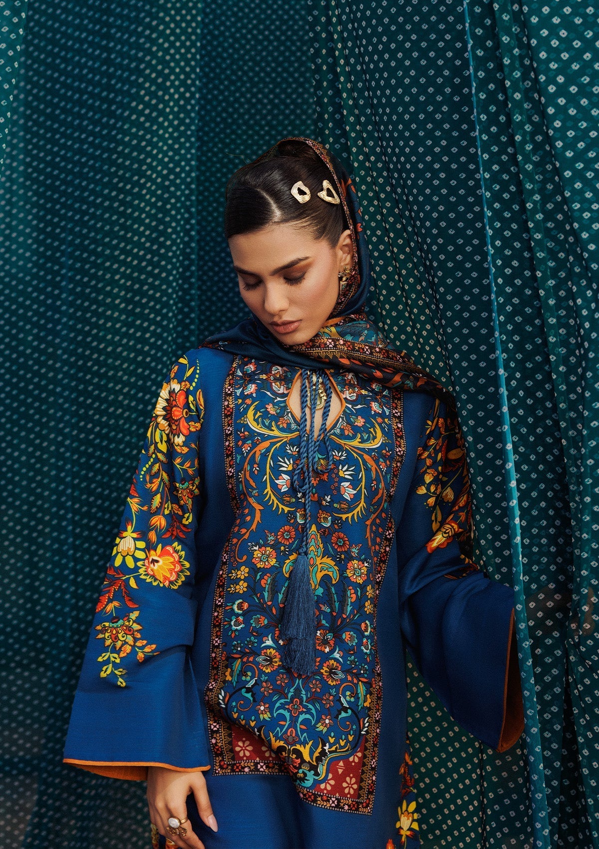 Aik Atelier | Roz Khaddar | AIK ROZ '25 D2 - LOOK 03 by Aik Atelier - Designer Dress  - Type : Ladies Clothes - Available at Libayah - 100% Original 