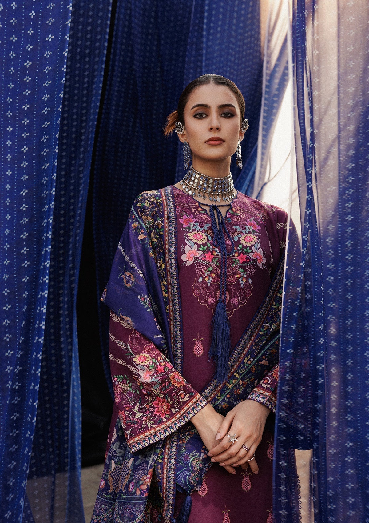 Aik Atelier | Roz Khaddar | AIK ROZ '25 D2 - LOOK 04 by Aik Atelier - Designer Dress  - Type : Ladies Clothes - Available at Libayah - 100% Original 