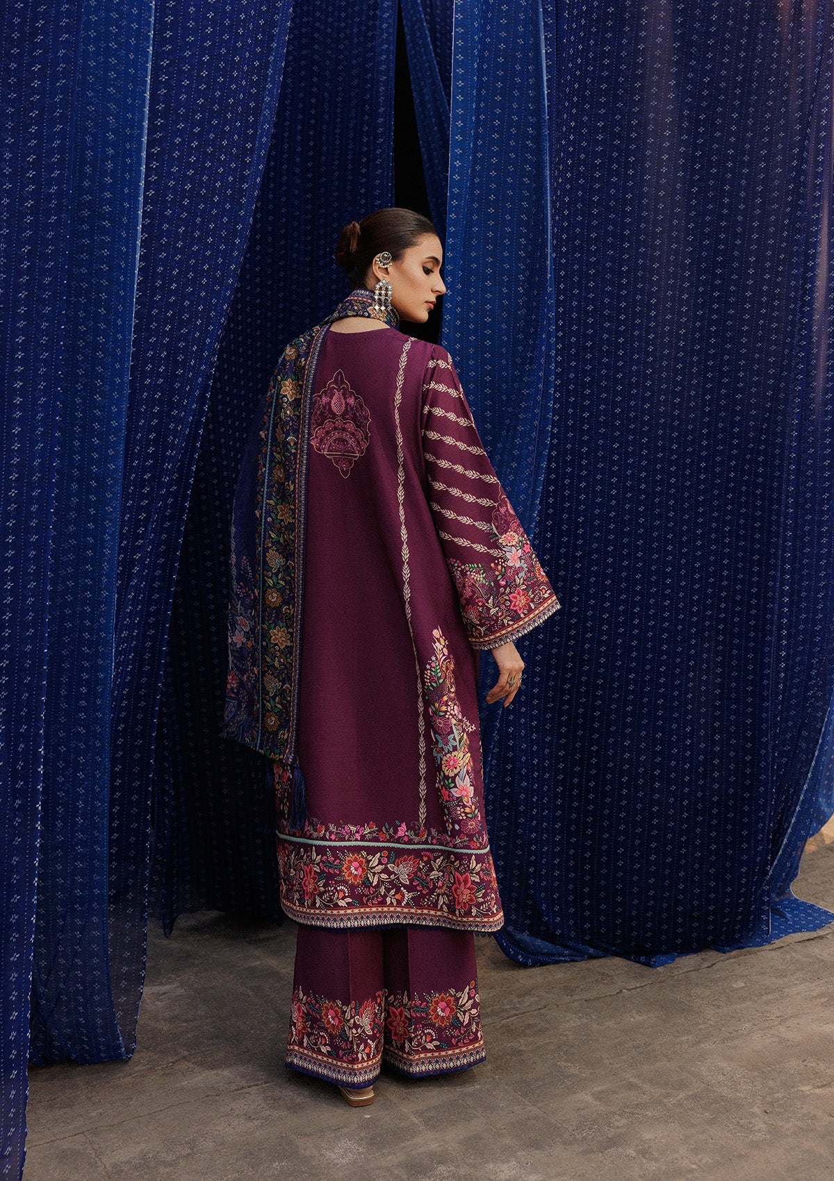 Aik Atelier | Roz Khaddar | AIK ROZ '25 D2 - LOOK 04 by Aik Atelier - Designer Dress  - Type : Ladies Clothes - Available at Libayah - 100% Original 