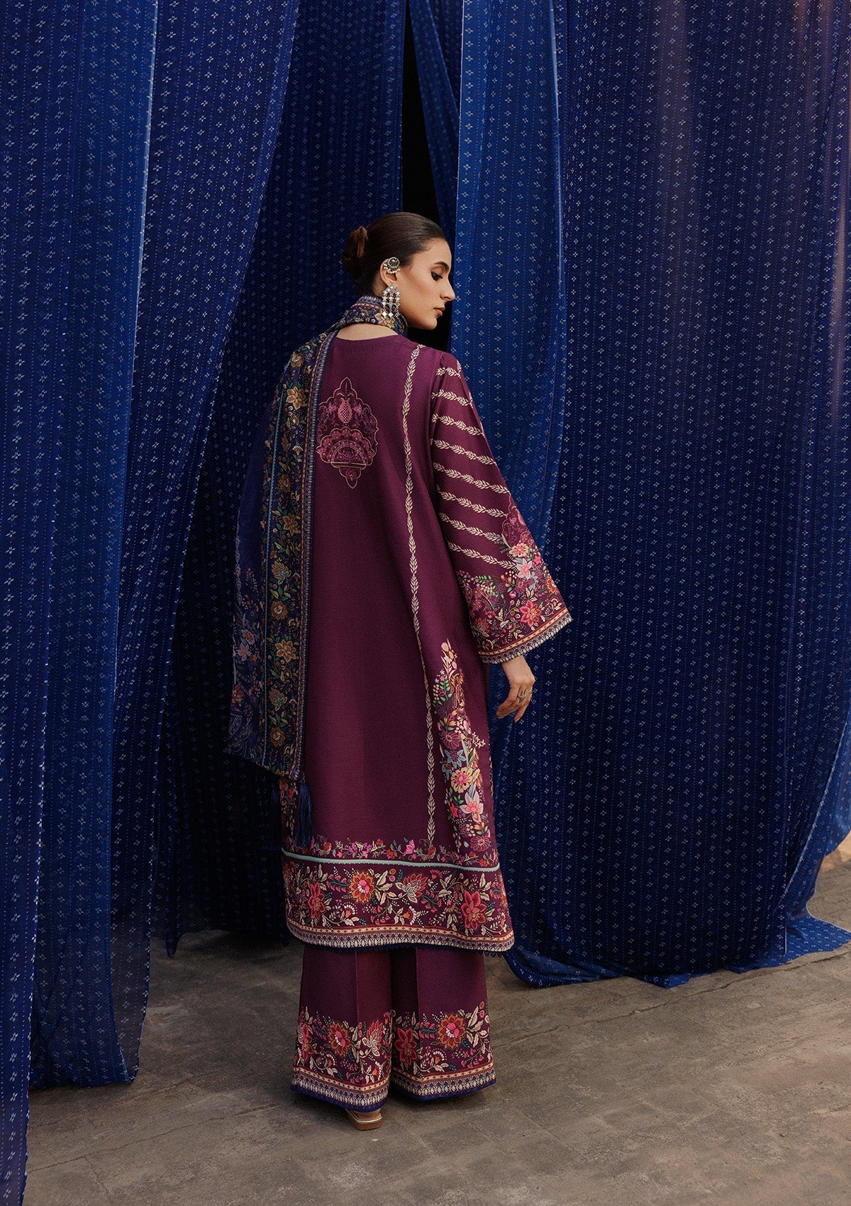 Aik Atelier | Roz Khaddar | AIK ROZ '25 D2 - LOOK 04 by Aik Atelier - Designer Dress  - Type : Ladies Clothes - Available at Libayah - 100% Original 