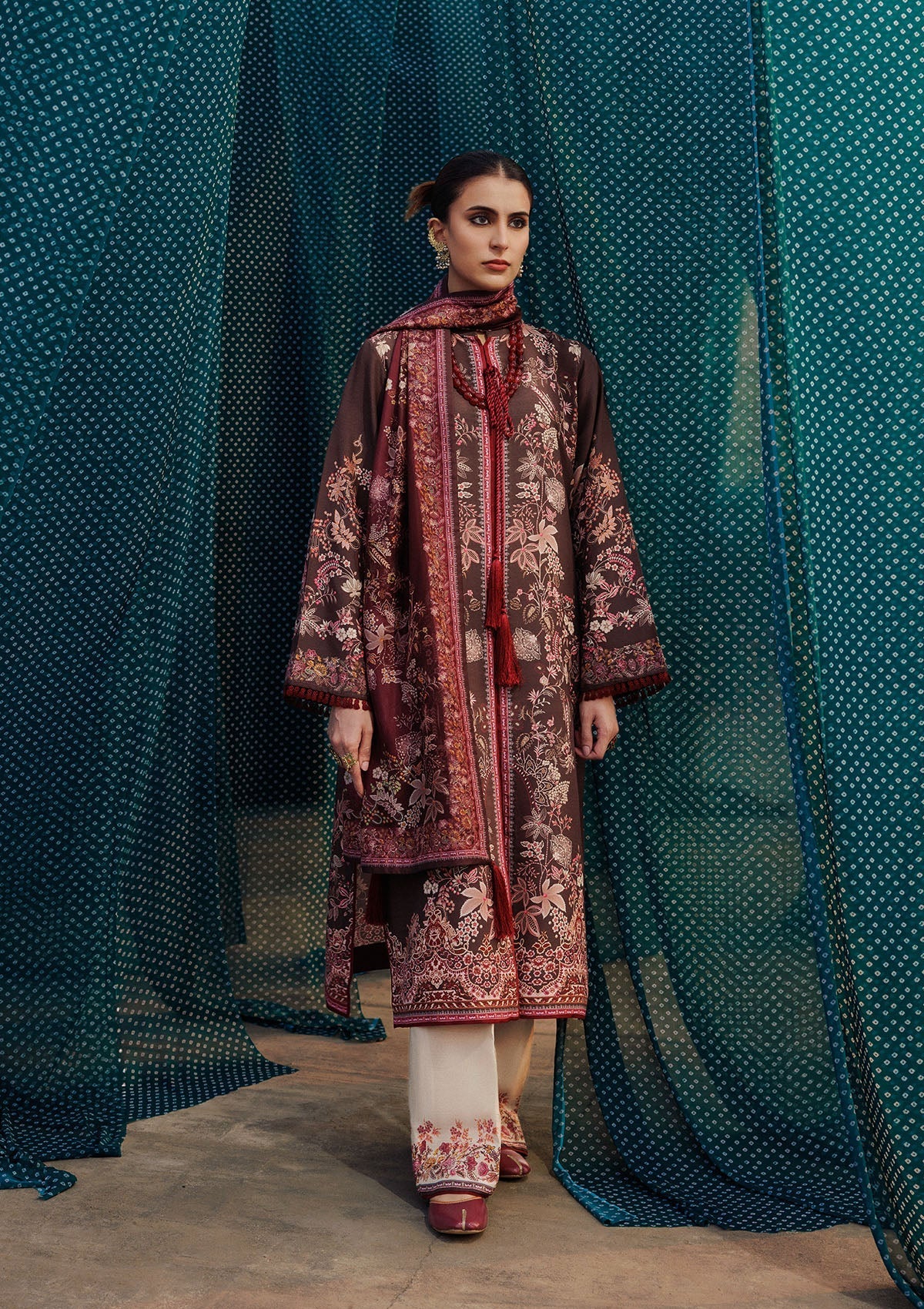 Aik Atelier | Roz Khaddar | AIK ROZ '25 D2 - LOOK 05 by Aik Atelier - Designer Dress  - Type : Ladies Clothes - Available at Libayah - 100% Original 