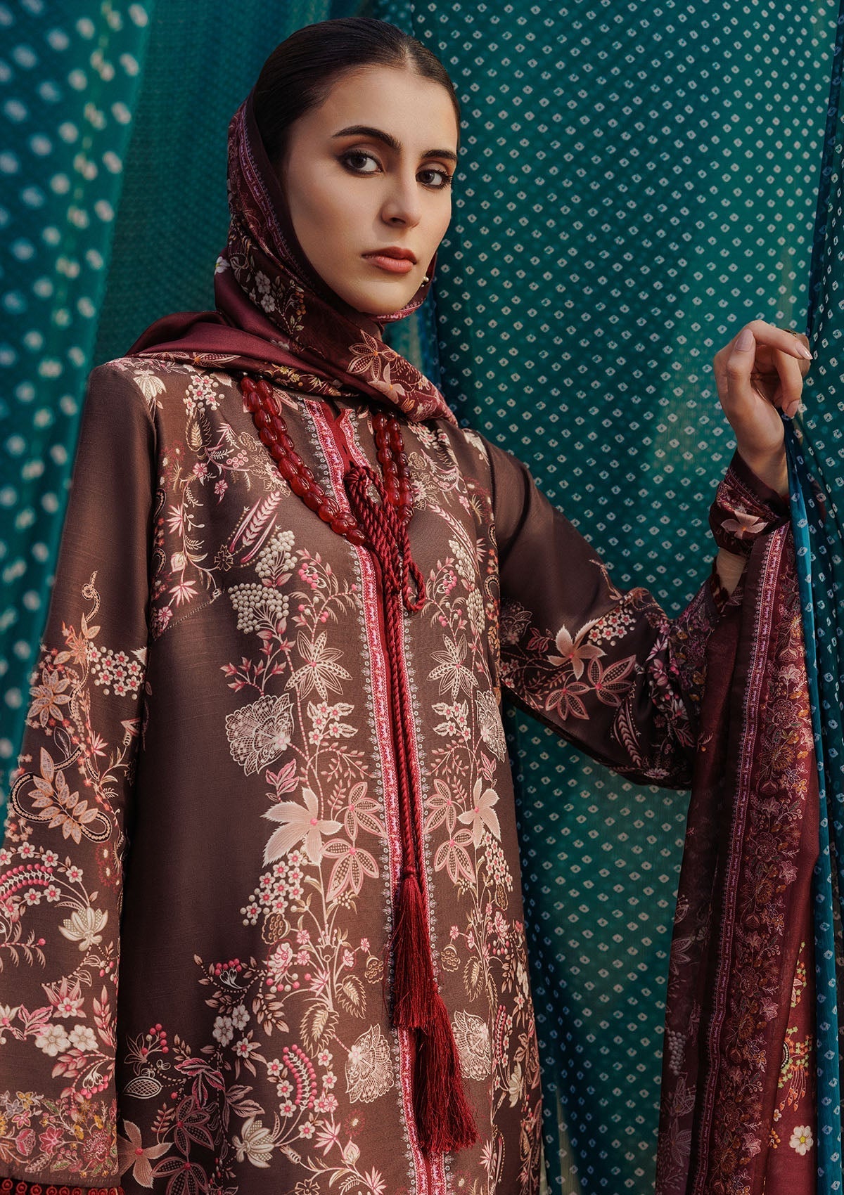 Aik Atelier | Roz Khaddar | AIK ROZ '25 D2 - LOOK 05 by Aik Atelier - Designer Dress  - Type : Ladies Clothes - Available at Libayah - 100% Original 