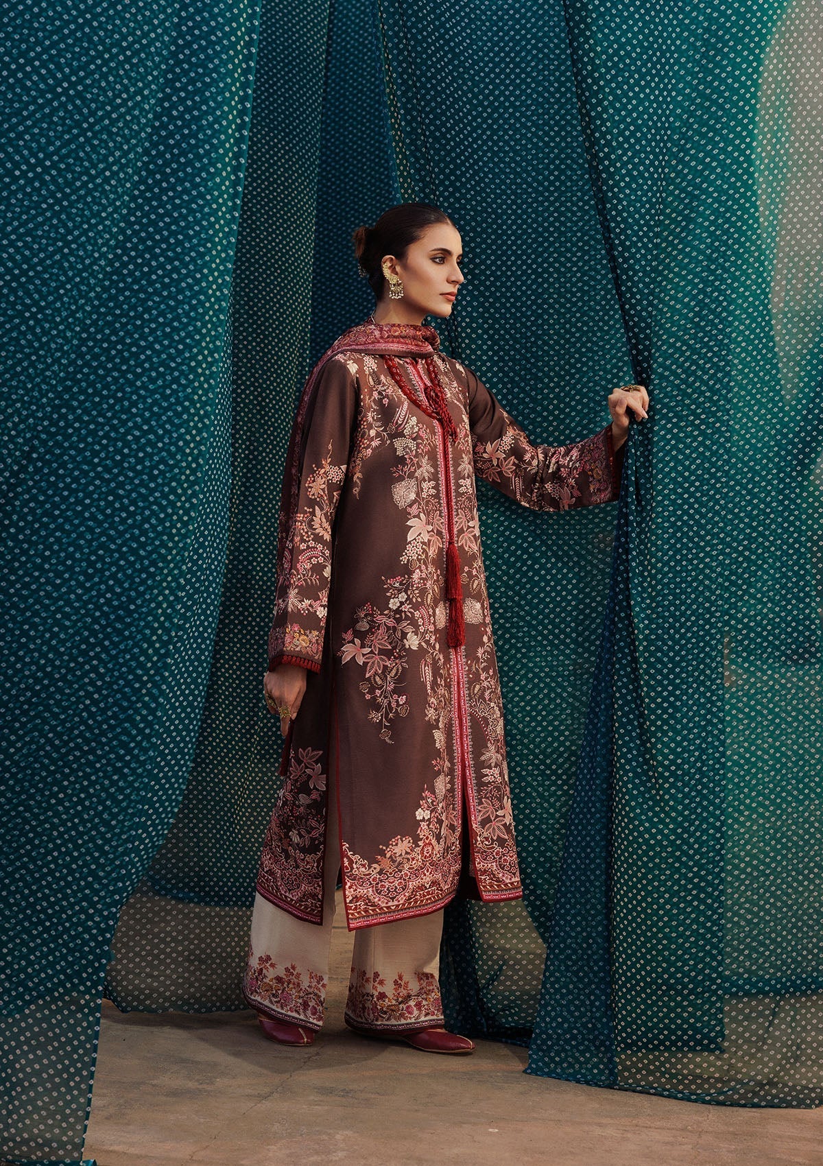 Aik Atelier | Roz Khaddar | AIK ROZ '25 D2 - LOOK 05 by Aik Atelier - Designer Dress  - Type : Ladies Clothes - Available at Libayah - 100% Original 
