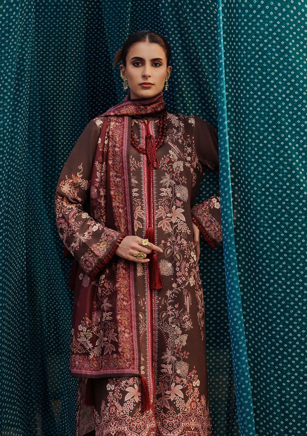 Aik Atelier | Roz Khaddar | AIK ROZ '25 D2 - LOOK 05 by Aik Atelier - Designer Dress  - Type : Ladies Clothes - Available at Libayah - 100% Original 