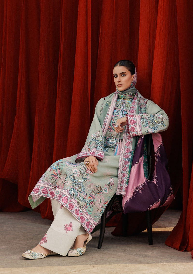 Aik Atelier | Roz Khaddar | AIK ROZ '25 D2 - LOOK 06 by Aik Atelier - Designer Dress  - Type : Ladies Clothes - Available at Libayah - 100% Original 