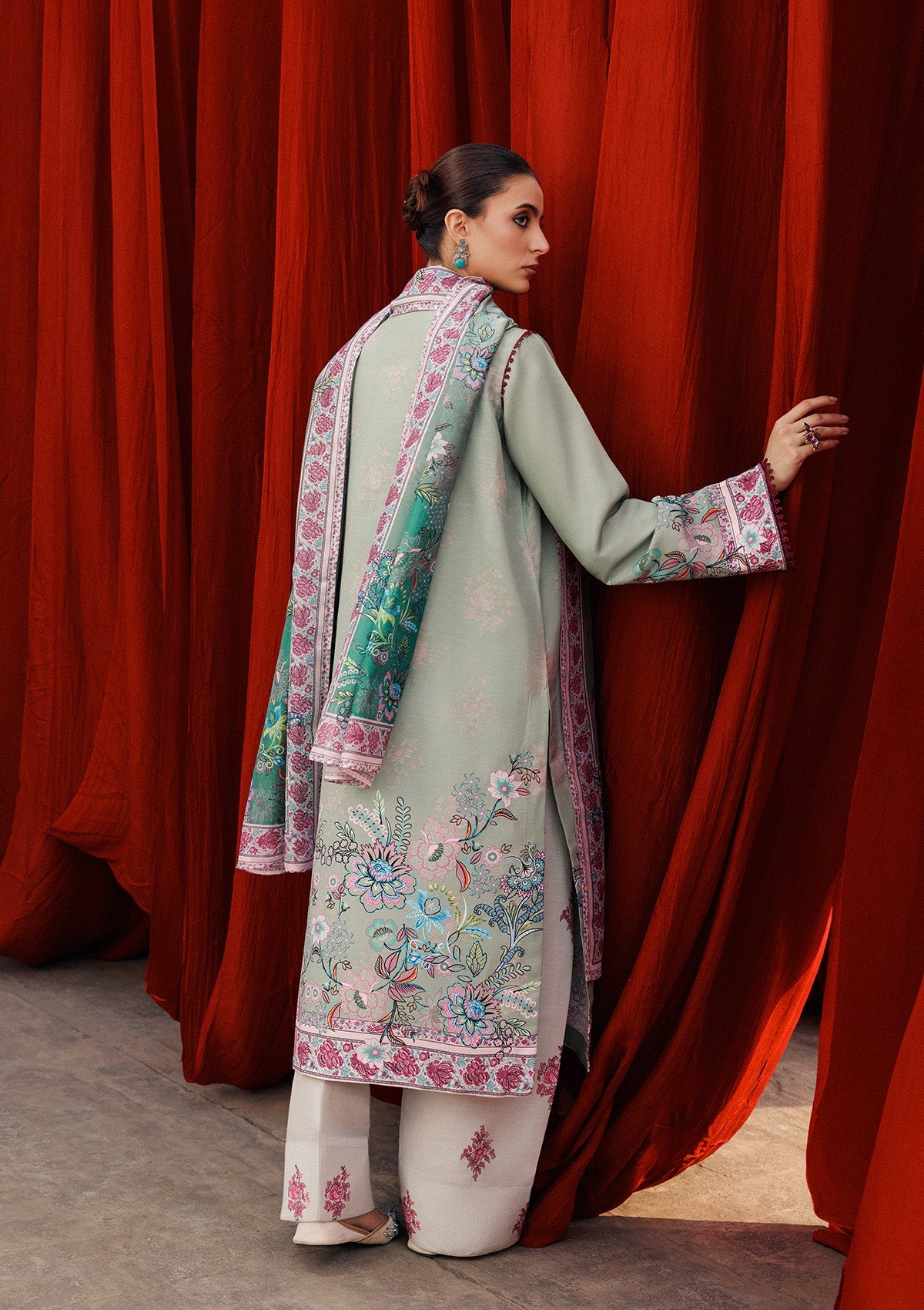 Aik Atelier | Roz Khaddar | AIK ROZ '25 D2 - LOOK 06 by Aik Atelier - Designer Dress  - Type : Ladies Clothes - Available at Libayah - 100% Original 