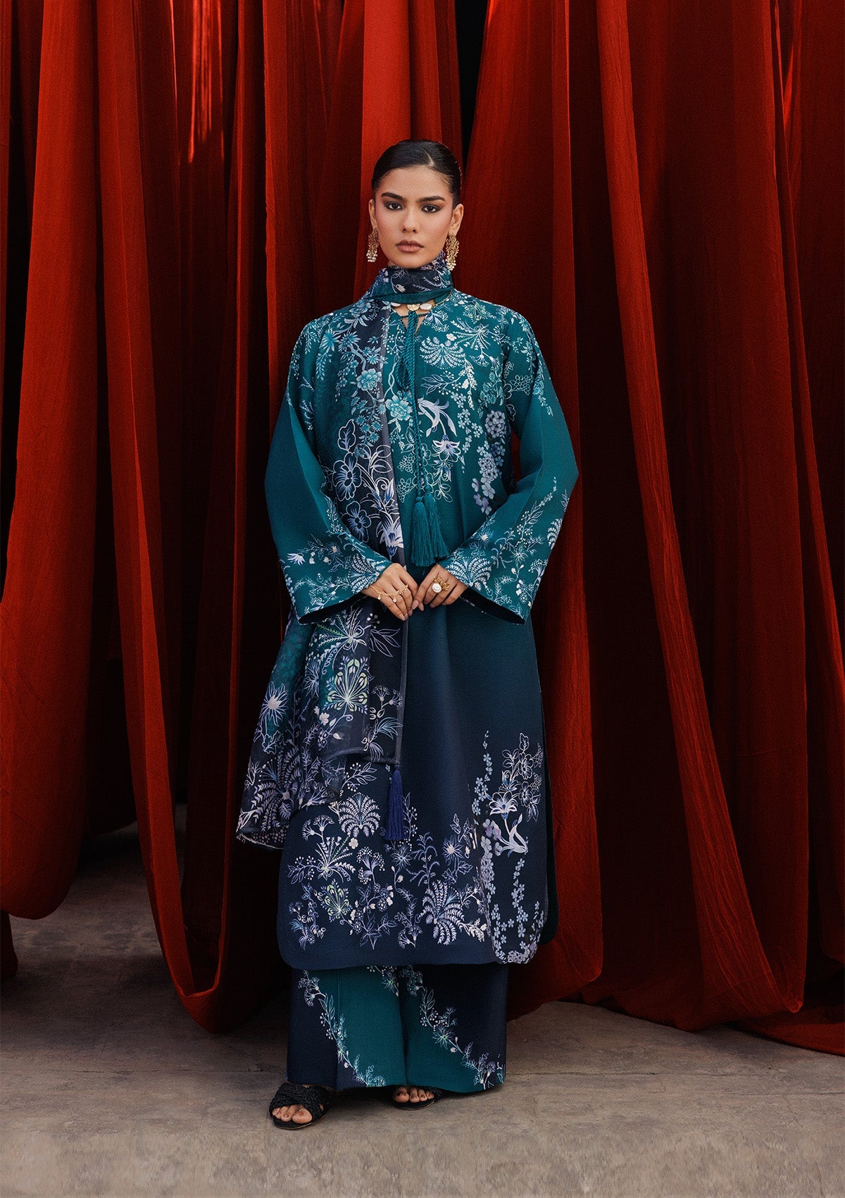Aik Atelier | Roz Khaddar | AIK ROZ '25 D2 - LOOK 07 by Aik Atelier - Designer Dress  - Type : Ladies Clothes - Available at Libayah - 100% Original 