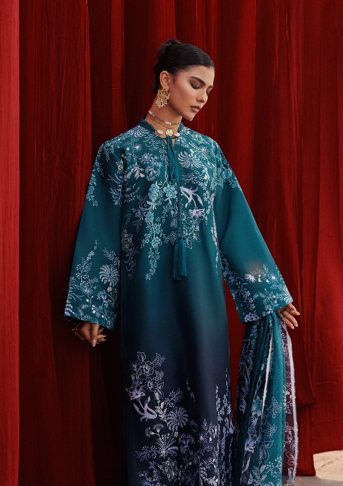 Aik Atelier | Roz Khaddar | AIK ROZ '25 D2 - LOOK 07 by Aik Atelier - Designer Dress  - Type : Ladies Clothes - Available at Libayah - 100% Original 