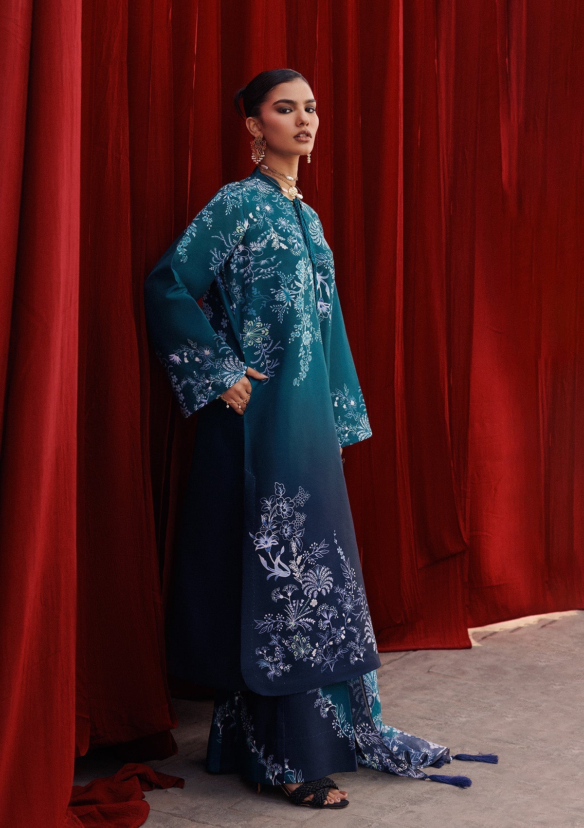 Aik Atelier | Roz Khaddar | AIK ROZ '25 D2 - LOOK 07 by Aik Atelier - Designer Dress  - Type : Ladies Clothes - Available at Libayah - 100% Original 