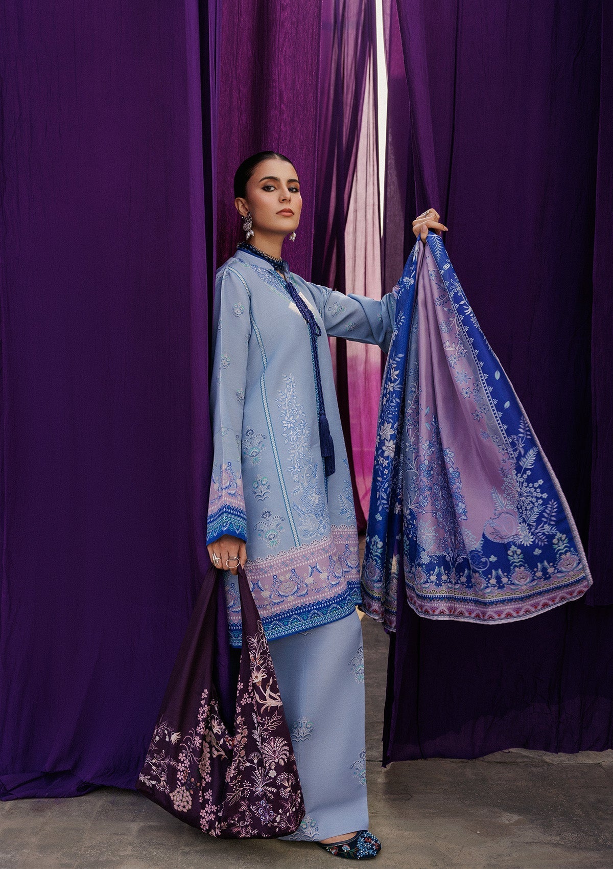 Aik Atelier | Roz Khaddar |  AIK ROZ '25 D2 - LOOK 08 by Aik Atelier - Designer Dress  - Type : Ladies Clothes - Available at Libayah - 100% Original 
