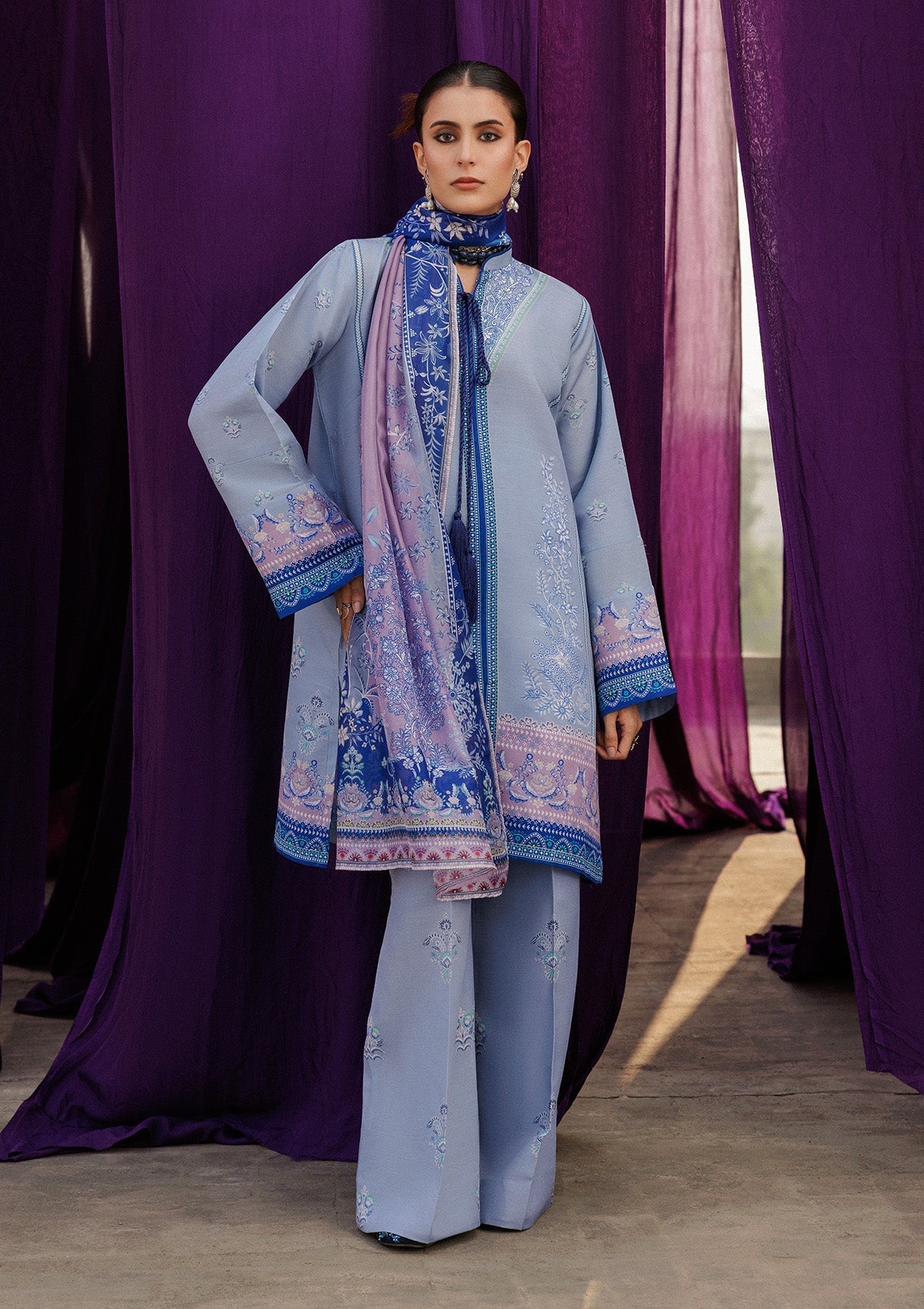 Aik Atelier | Roz Khaddar |  AIK ROZ '25 D2 - LOOK 08 by Aik Atelier - Designer Dress  - Type : Ladies Clothes - Available at Libayah - 100% Original 