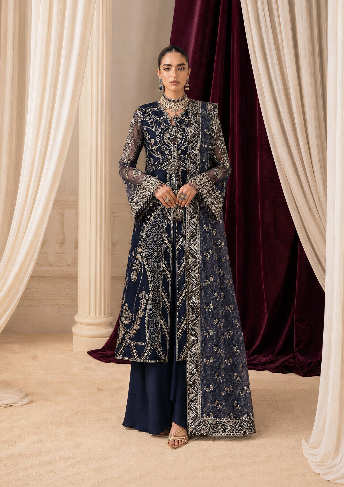 Aik Atelier | Aik Shaam 26 | AIK SHAAM - LOOK B2604 by Aik Atelier - Designer Dress  - Type : Ladies Clothes - Available at Libayah - 100% Original 