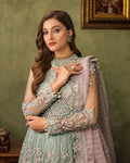 Ain | Aroosh Luxury Formals 24 | AR-89 CHASHM (Aqua Blue) by Ain - Designer Dress - Type: Ladies Clothes - Available at Libayah - 100% Original