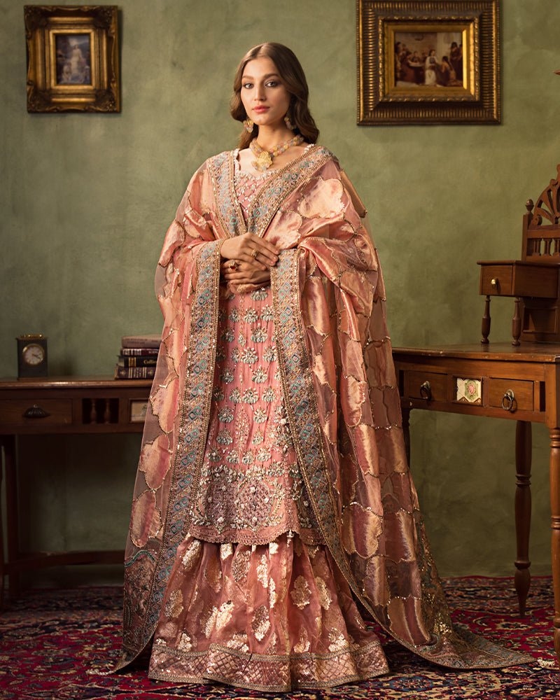 Ain | Aroosh Luxury Formals 24 | AR-96 ARZU (Pink) by Ain - Designer Dress - Type: Ladies Clothes - Available at Libayah - 100% Original