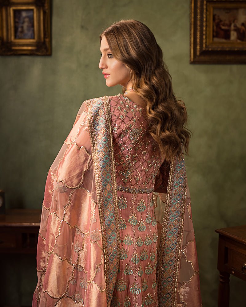 Ain | Aroosh Luxury Formals 24 | AR-96 ARZU (Pink) by Ain - Designer Dress - Type: Ladies Clothes - Available at Libayah - 100% Original