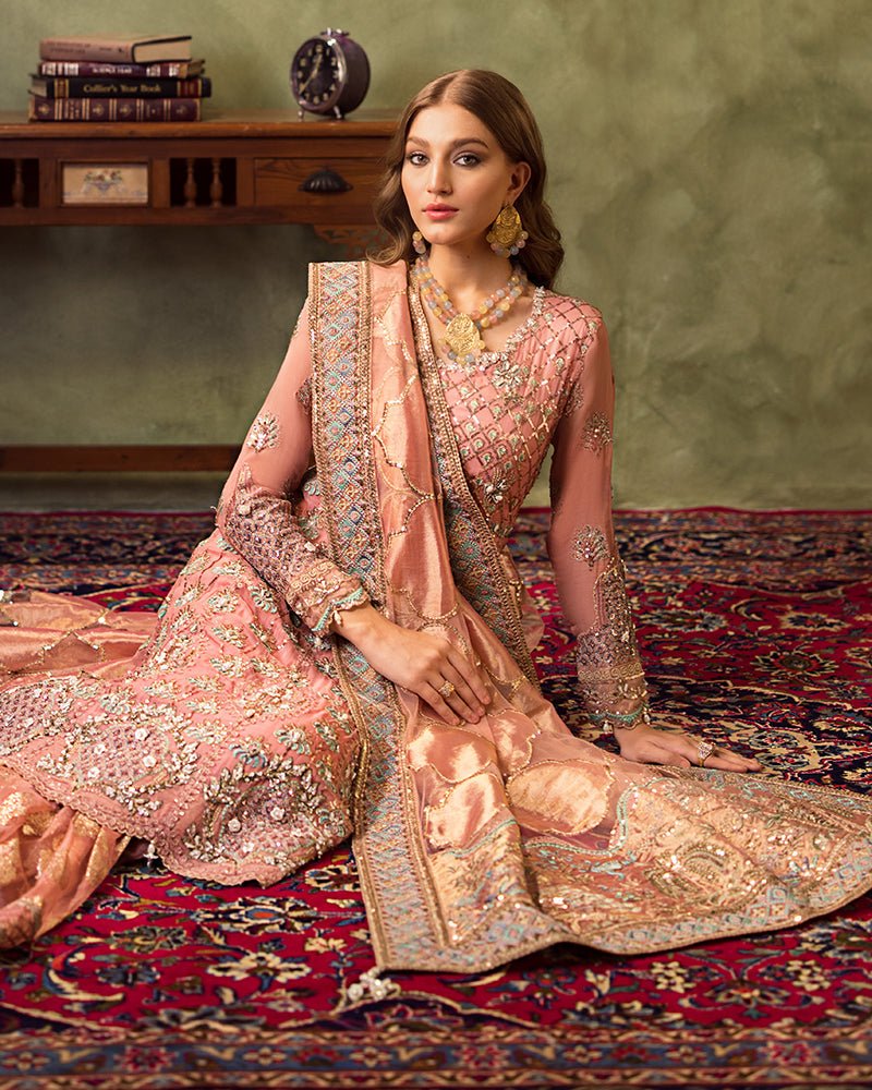 Ain | Aroosh Luxury Formals 24 | AR-96 ARZU (Pink) by Ain - Designer Dress - Type: Ladies Clothes - Available at Libayah - 100% Original