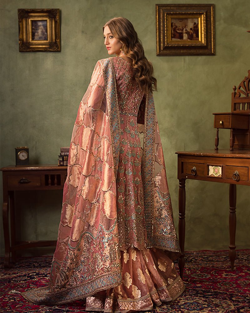 Ain | Aroosh Luxury Formals 24 | AR-96 ARZU (Pink) by Ain - Designer Dress - Type: Ladies Clothes - Available at Libayah - 100% Original