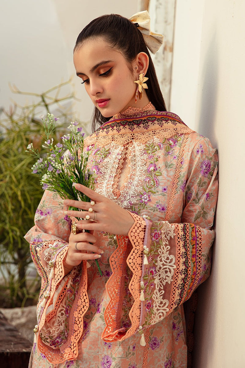 AJR Couture | Alif Affordable Lawn 24 | CORAL BLUSH by AJR Couture - Designer Dress - Type: Ladies Clothes - Available at Libayah - 100% Original