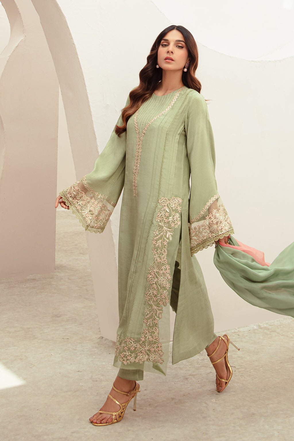 AJR Couture | Basic Pret 24 | ELISA by AJR Couture - Designer Dress - Type: Ladies Clothes - Available at Libayah - 100% Original